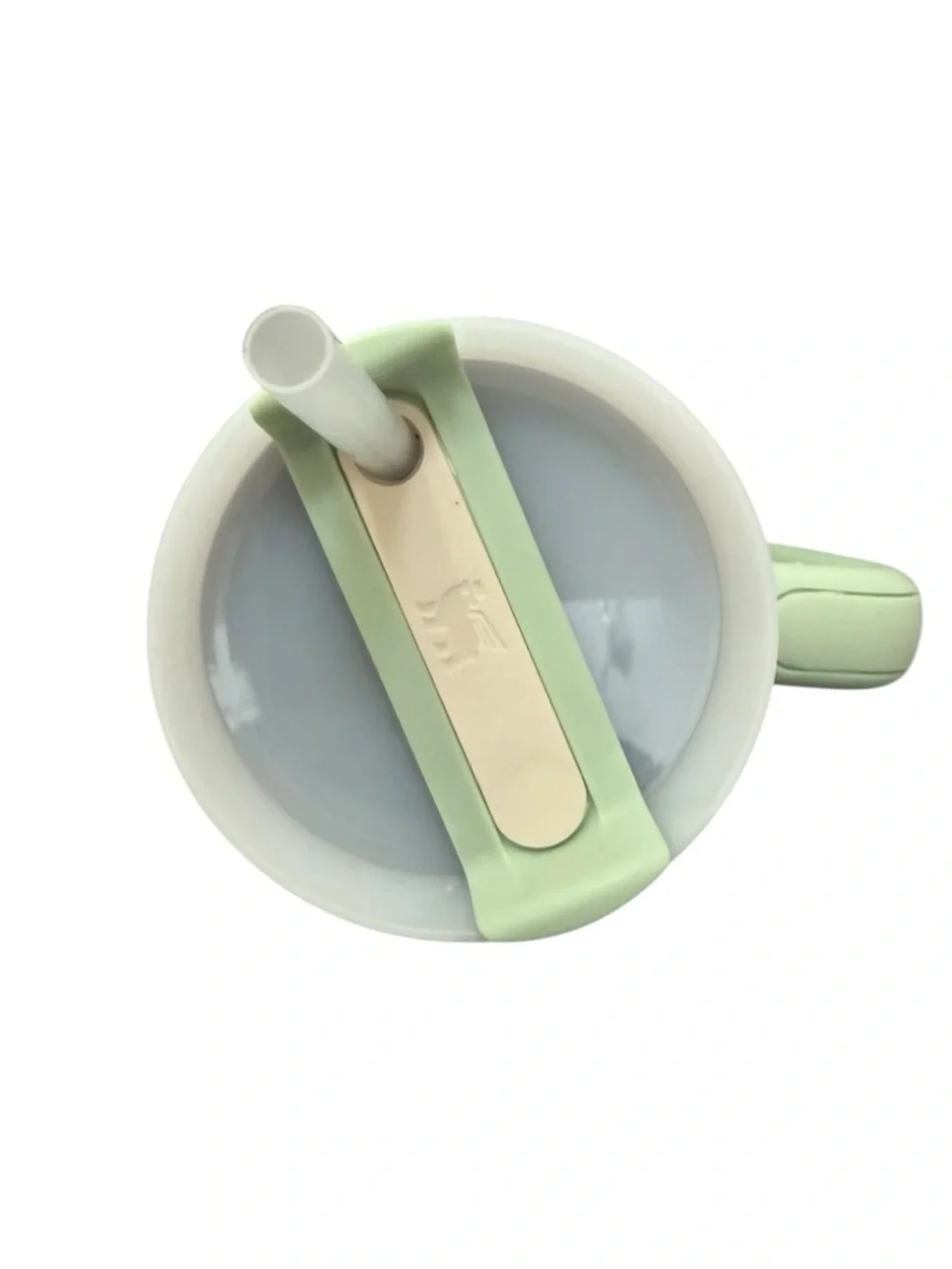 New! Stanley Mint Green Insulated Travel Mug with Handle and Straw Lid 40 oz - Picture 2 of 4